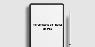 risparmio batteria iPad