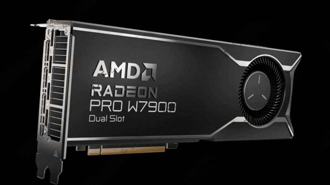 amd radeon pro w7900 dual slot ufficiale anche amd rocm 6.1