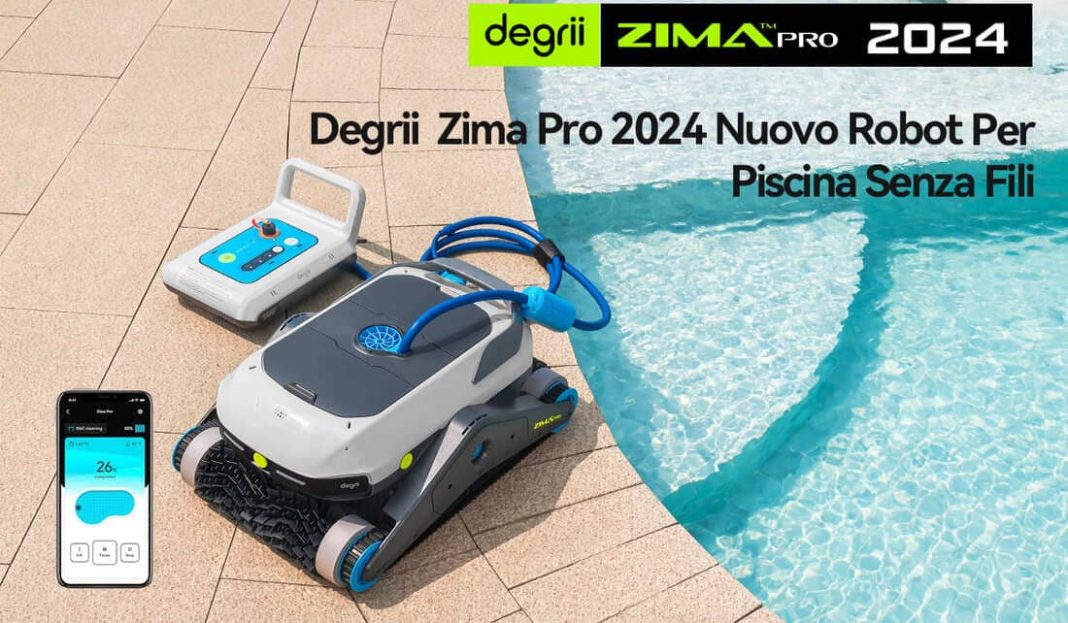 robot da piscina cordless degrii zima pro (2024) pulire la piscina in modo semplice!