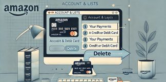 come rimuovere carta di credito da amazon