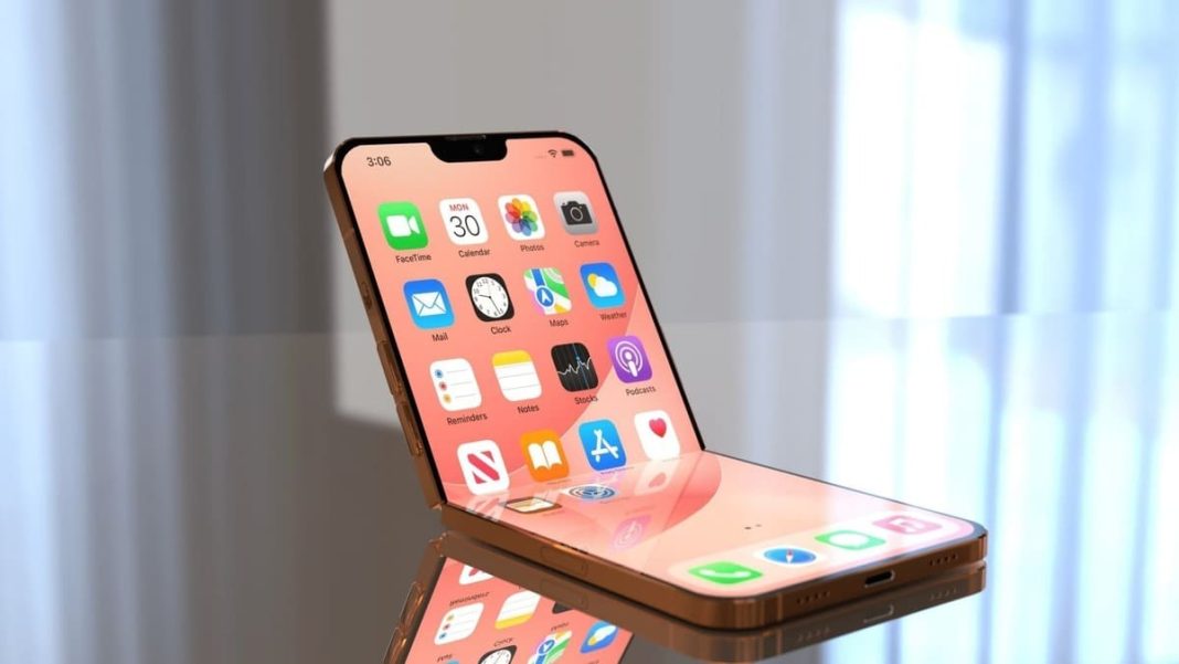 iphone pieghevole nel 2026 con un design a conchiglia