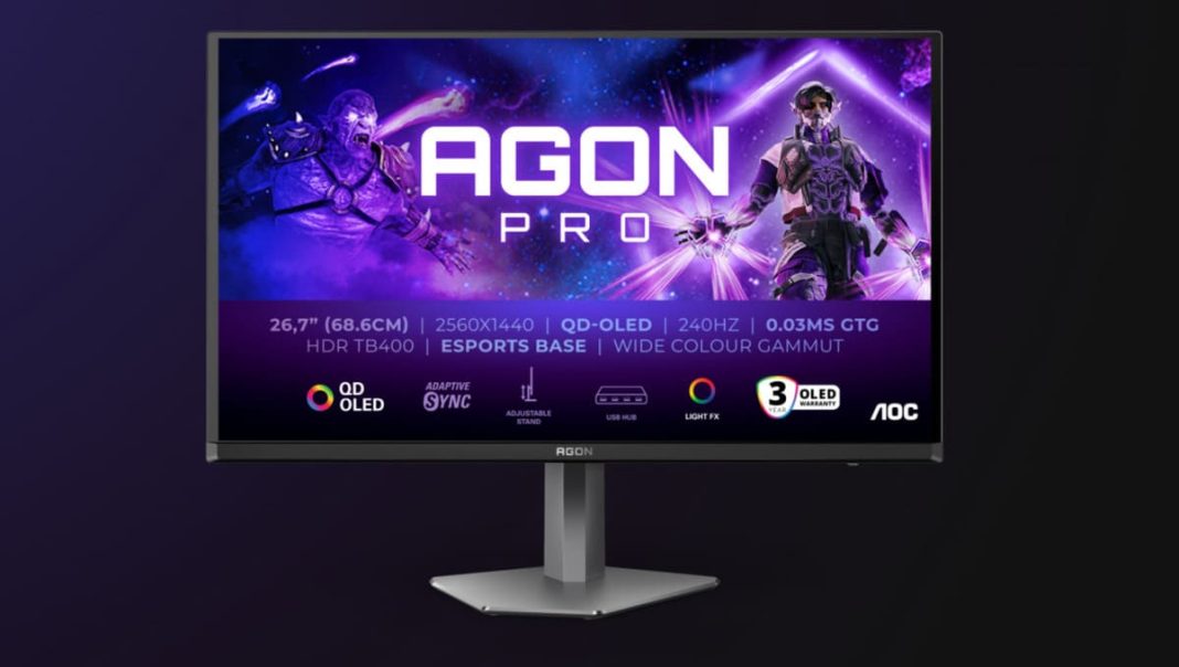 agon pro ag276qzd2 e ag326ud nuovi monitor gaming qd oled