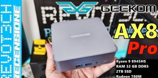 geekom ax8 pro mini pc. potenza, velocità e...gaming! recensione