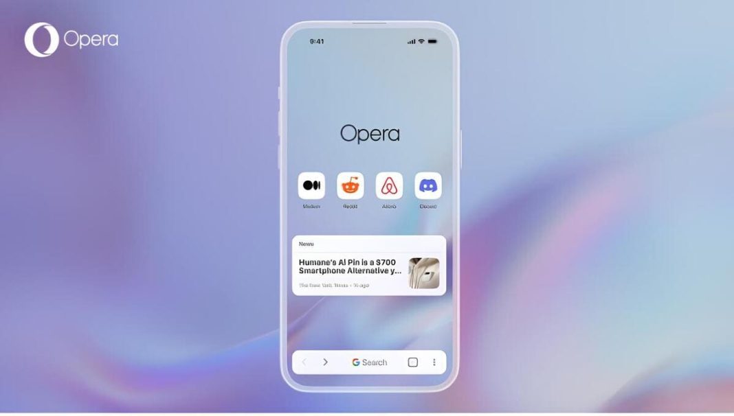 opera one, il browser con ai è disponibile su ios