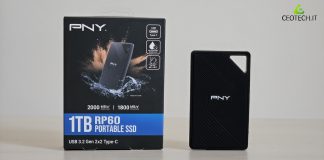 pny rp60 portable ssd 1tb recensione hdd usb c 3.2 ip65