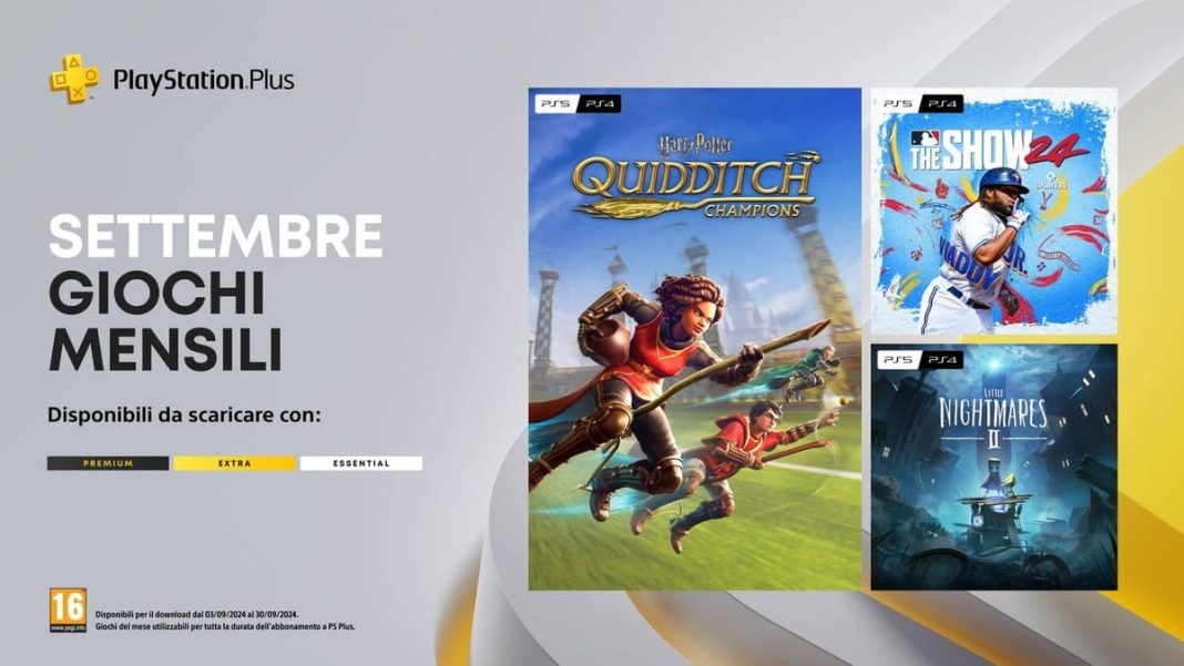 ps plus di settembre 2024 quidditch champions e altro