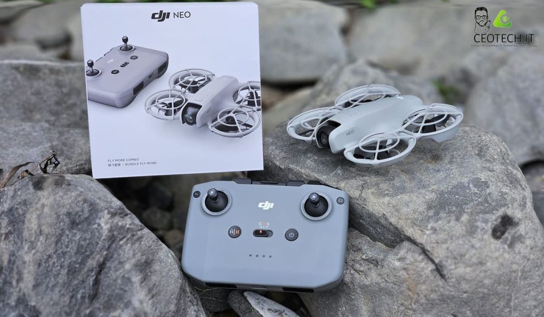 dji neo fly more combo recensione selfie drone ultraleggero 1