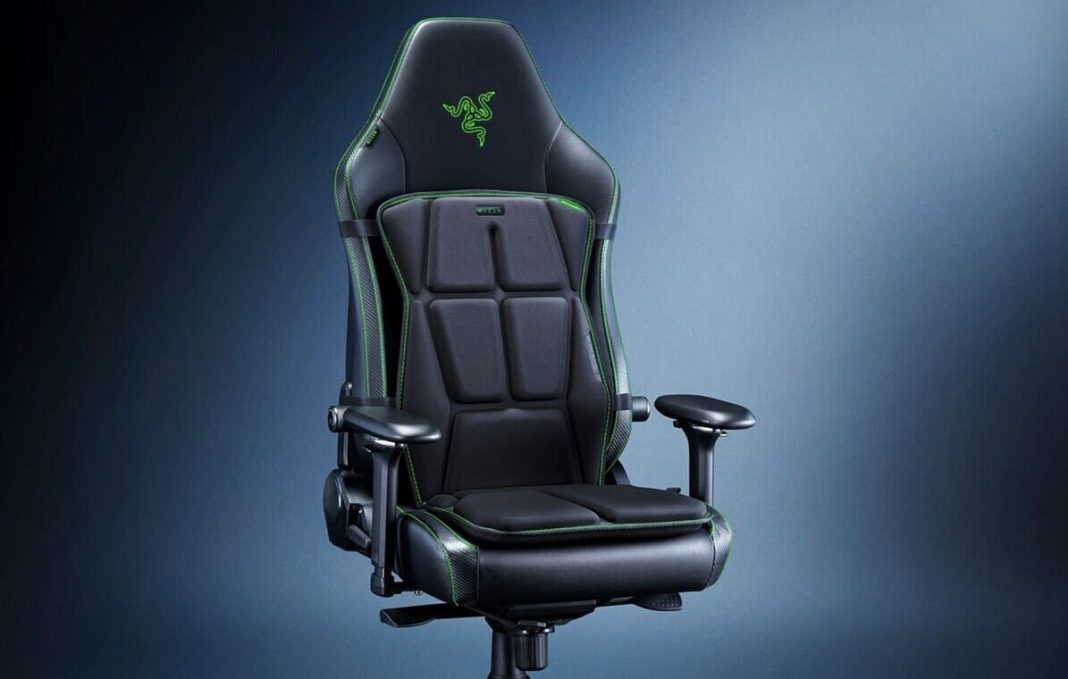 razer freyja, il cuscino aptico che trasforma il gaming