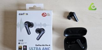 recensione earfun air pro 4 earbuds con auracast bluetooth