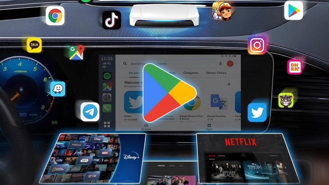 google play store porta le app dei tablet in auto