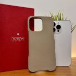 noreve, custodia in pelle per iphone 16 pro max pregiata e elegante