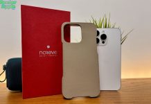 noreve, custodia in pelle per iphone 16 pro max pregiata e elegante