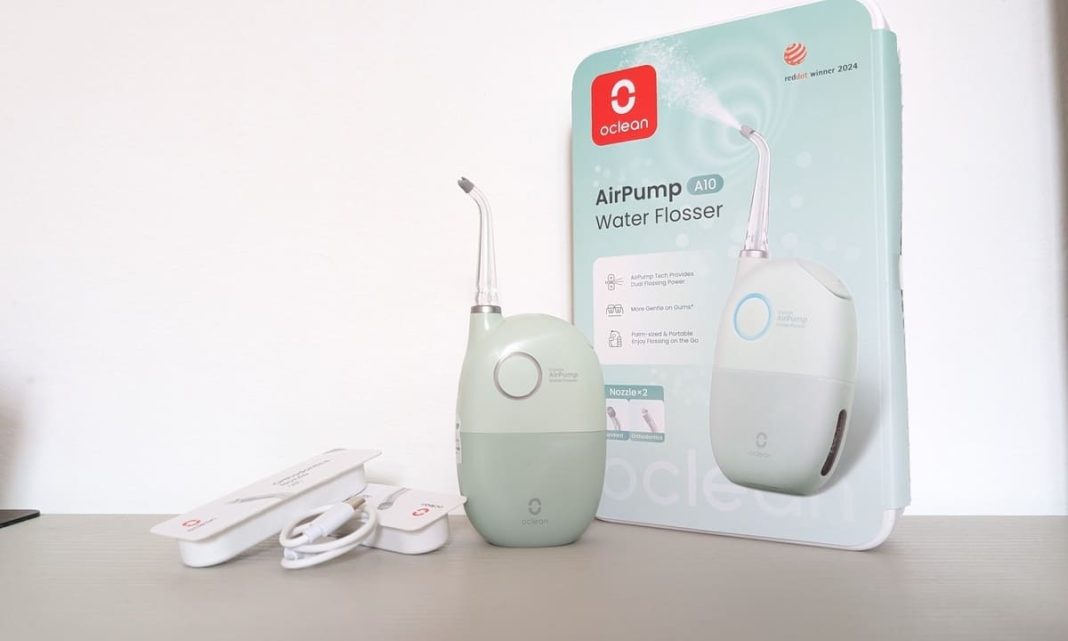 oclean airpump a10, idropulsore dentale portatile – recensione