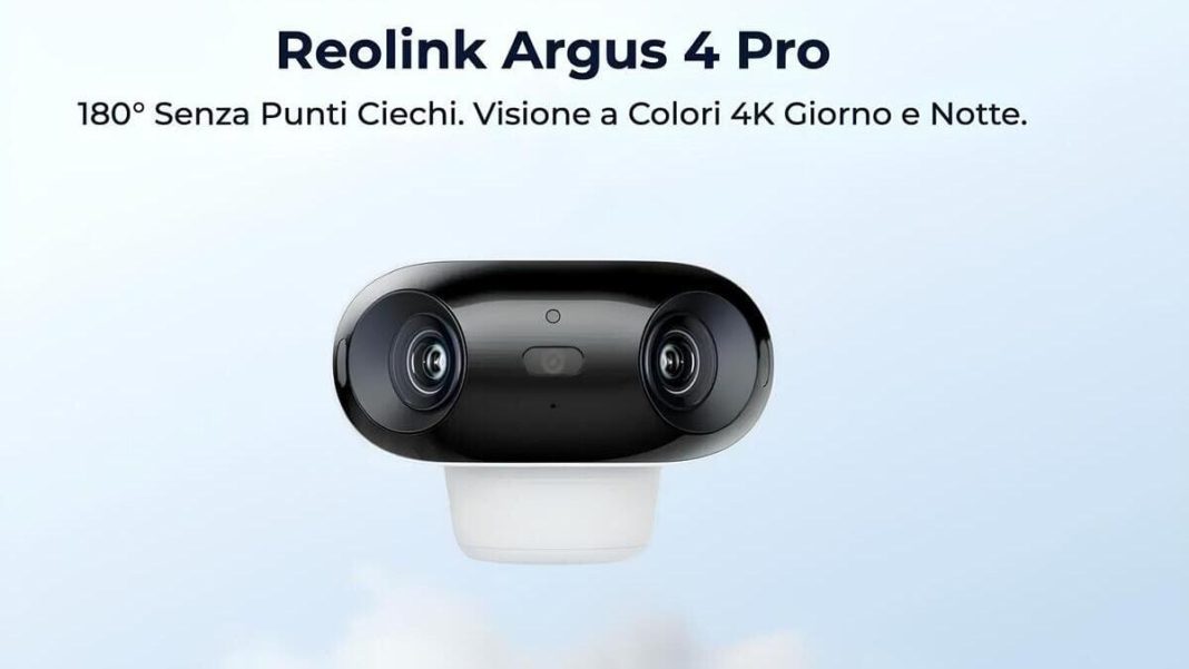 reolink argus 4 pro videocamera di sorveglianza con pannello solare (1)