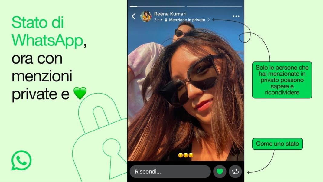 whatsapp arriva il mi piace e le menzioni private